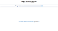 Desktop Screenshot of clothing.vooxo.net