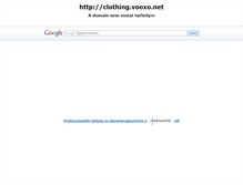 Tablet Screenshot of clothing.vooxo.net